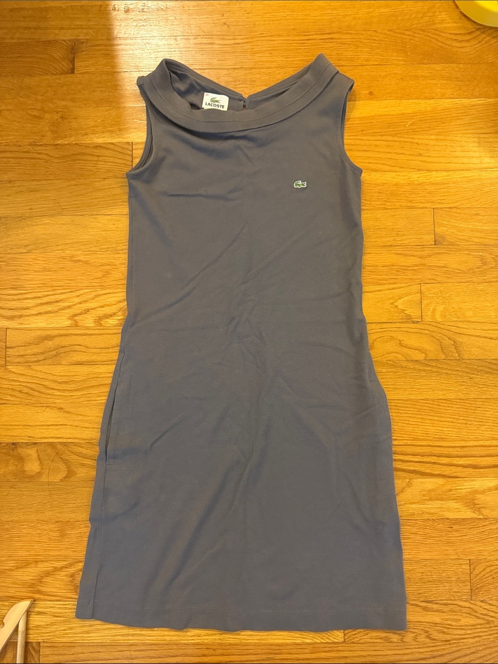 Lacoste Sleeveless Sheath Dress in Slate Blue-Grey